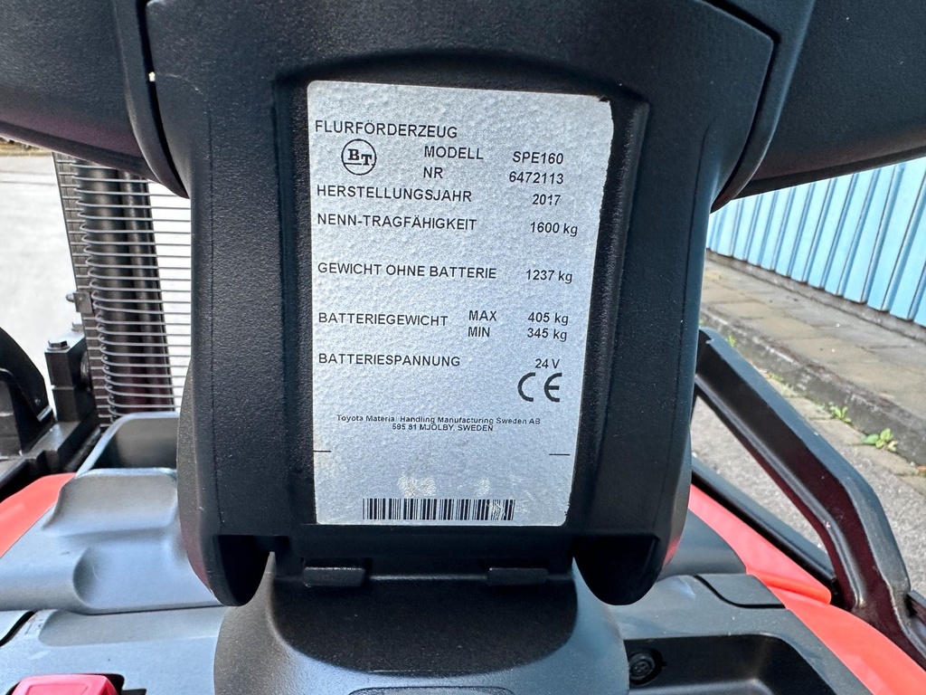 Toyota BT SPE160 4500mm Triplex Hochhubwagen Elektro 9