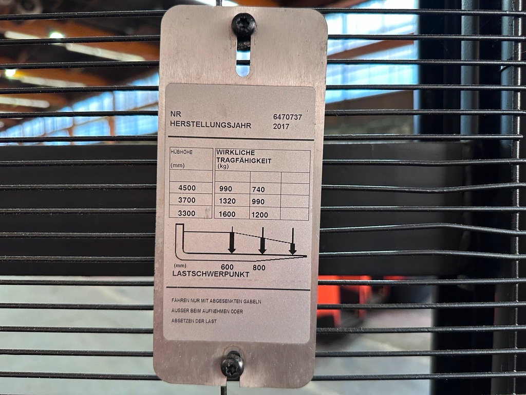 Toyota BT SPE160 4500mm Triplex Elektro Hubwagen Stapler 7