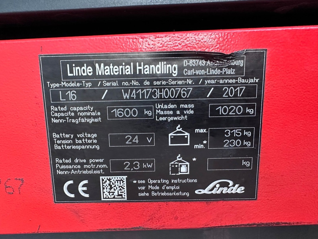 Linde L16 3244mm Elektro Hochhubwagen Stapler6