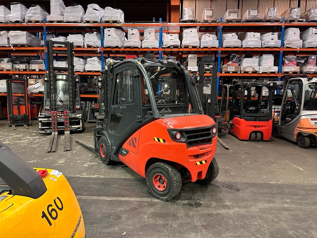 Linde H35D Triplex 4950mm Zinkenversteller 2018 Diesel Stapler4