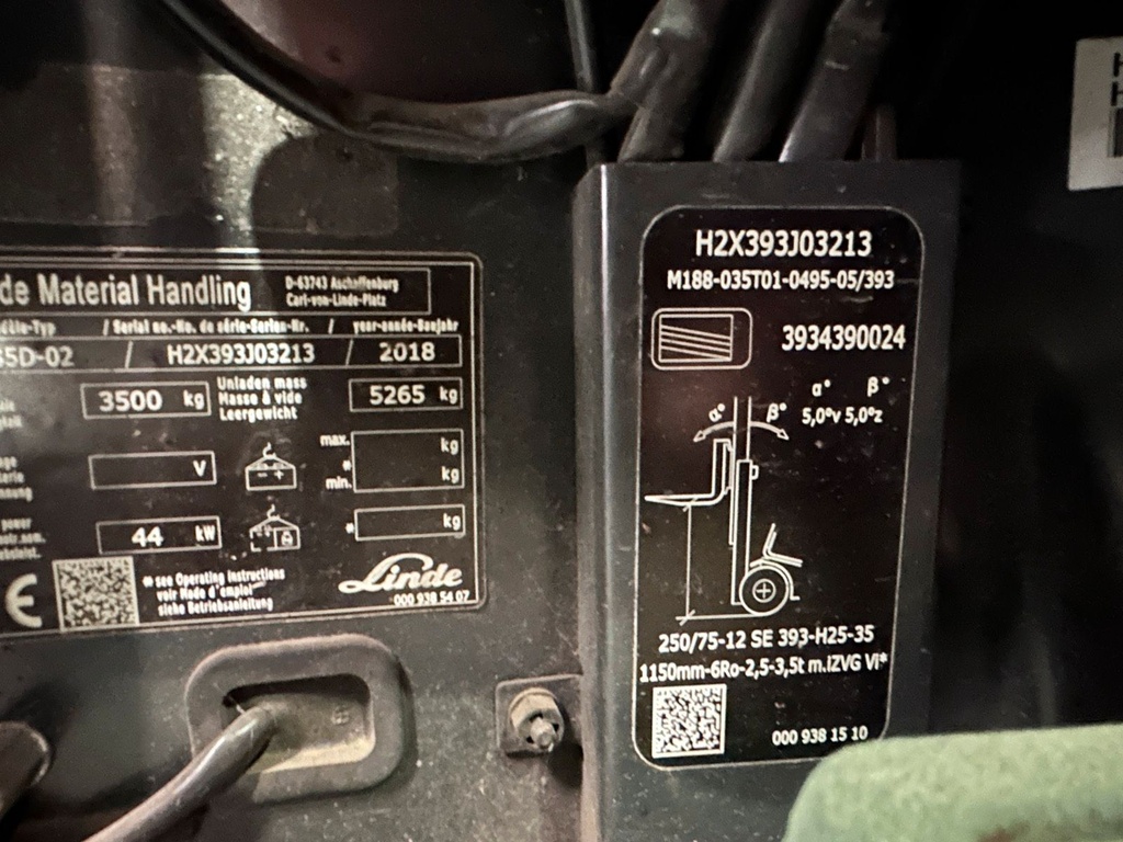 Linde H35D Triplex 4950mm Zinkenversteller 2018 Diesel Stapler8