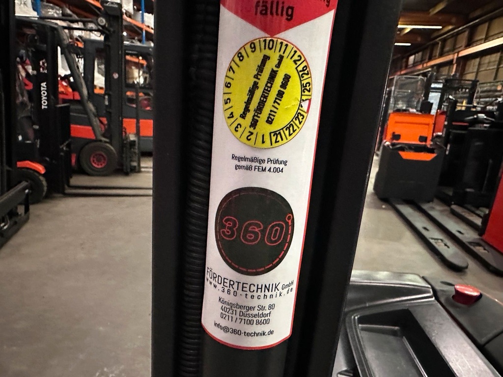 Linde L14AP Triplex 5316mm Hub Elektro Gabelstapler Hochhubwagen 14