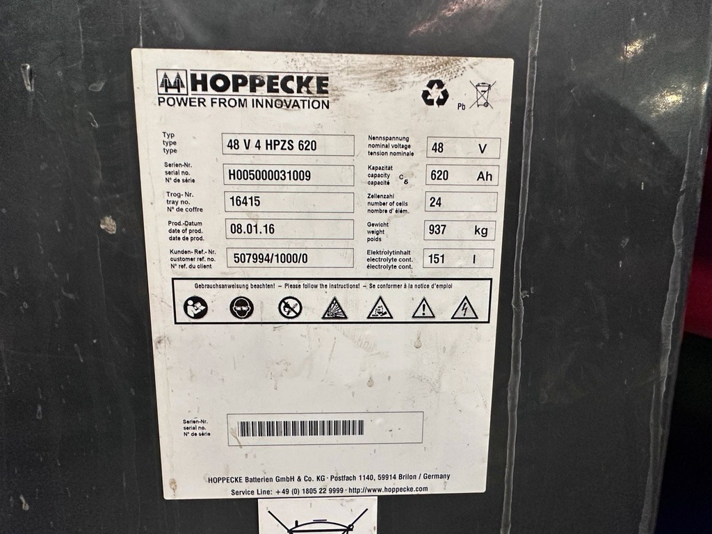 Linde R16 Triplex Schubmast Stapler Elektro 8250mm Hub. 10