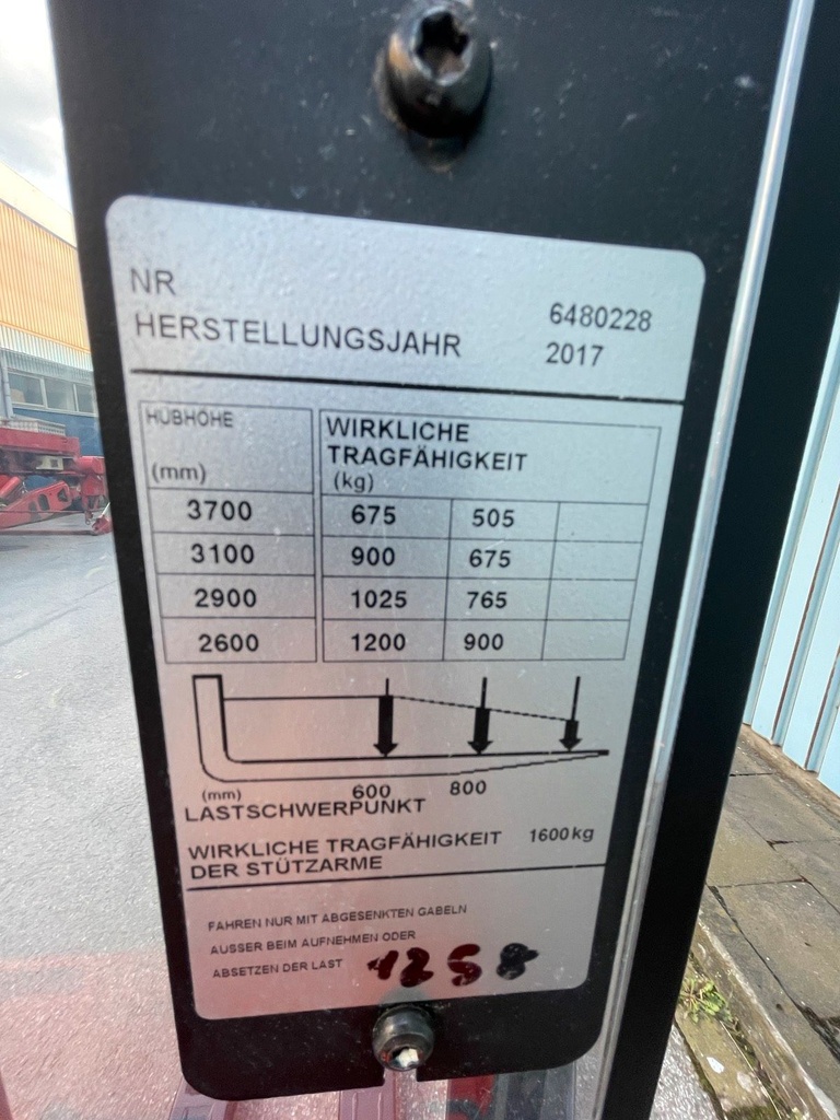 BT SWE120L 3700mm Hub. Initialhub 2017 Elektro HochhubwagenBild 11