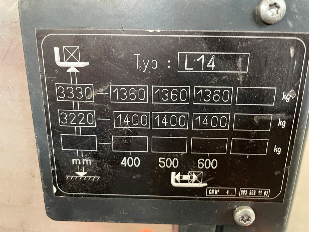 Linde L14 1173 Hochhubwagen 3330mm Hub Elektro StaplerBild 7