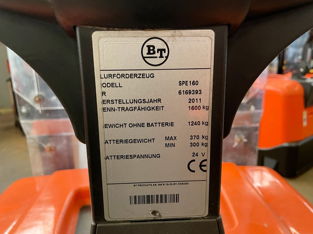 BT SPE Triplex 4150mm hub. Mitfahrer Klappplattform ElektroBild 9