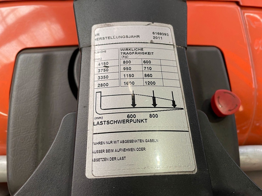 BT SPE Triplex 4150mm hub. Mitfahrer Klappplattform ElektroBild 10