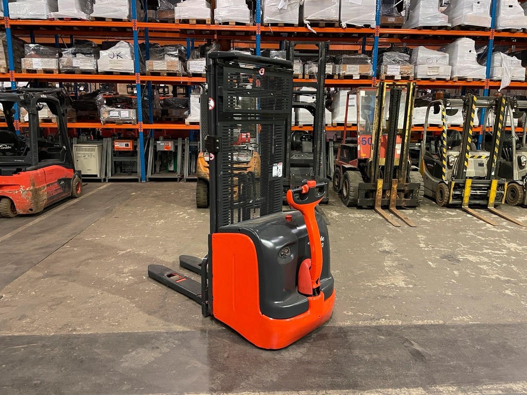 Linde L14 Triplex 4790mm hub. Elektro Hochhubwagen StaplerBild 3