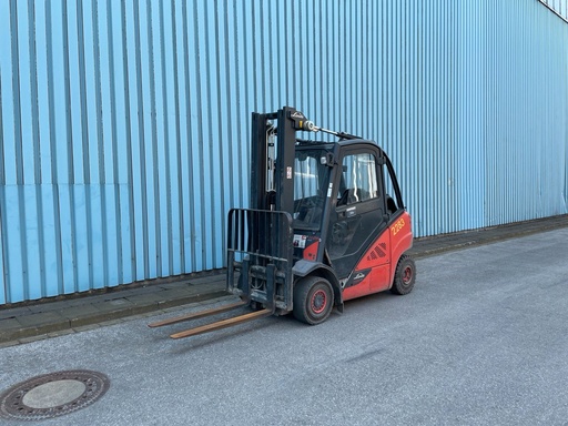 [M0338] Linde H25T-02 Triplex 5510mm 2018 Gas Gabelstapler