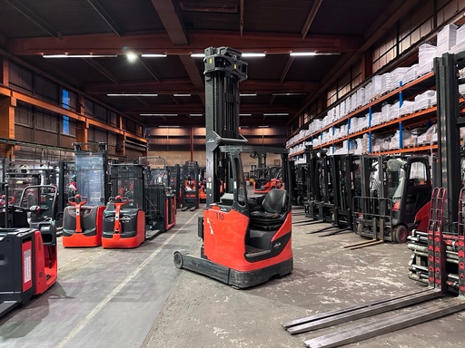 [R0052] Linde R16 8975mm Hub Elektro Schubi Schubmaststapler Gabelstapler 